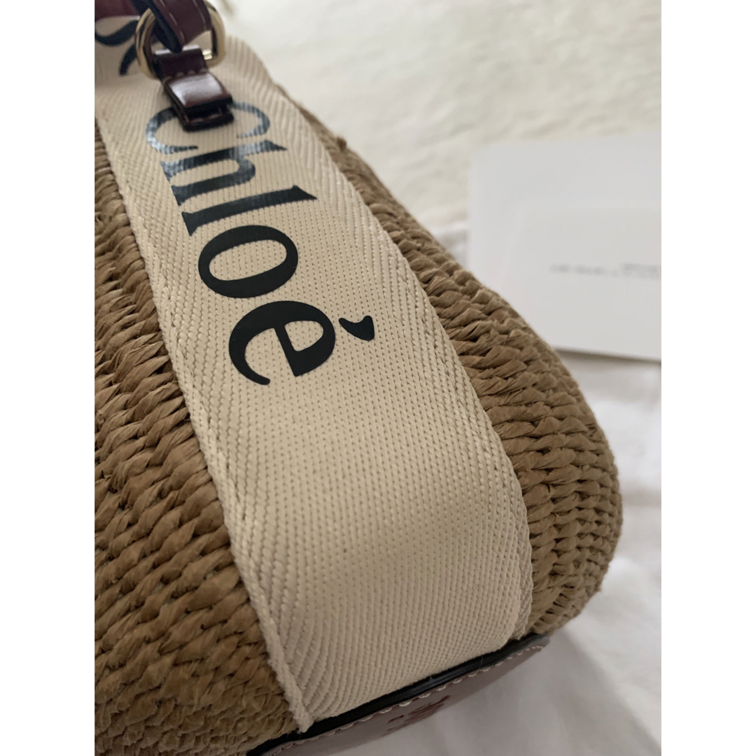 Chloe クロエ スモールバスケット かごバッグ ウッディ ショルダー