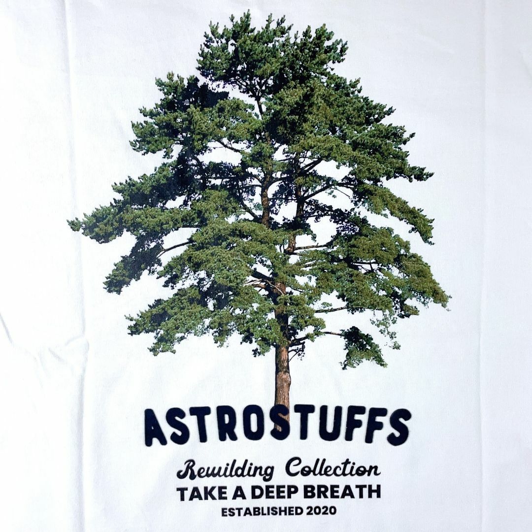 ASTRO stuffs☆REWILDINGコレクション☆Tシャツ☆白（S） 5