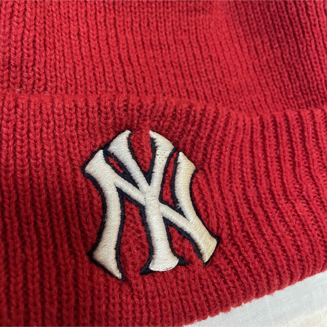 MLB(メジャーリーグベースボール)のNY ヤンキース ニット帽 ニットキャップ ビーニー　yankees old メンズの帽子(ニット帽/ビーニー)の商品写真