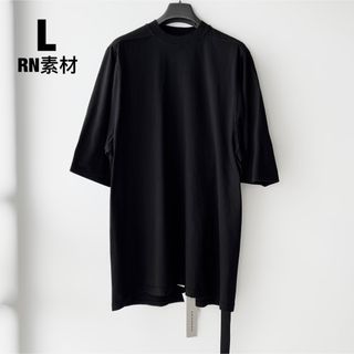 ダークシャドウ(DRKSHDW)の新品　RICK OWENS DRKSHDW Jumbo半袖Tシャツ　ブラック　L(Tシャツ/カットソー(半袖/袖なし))