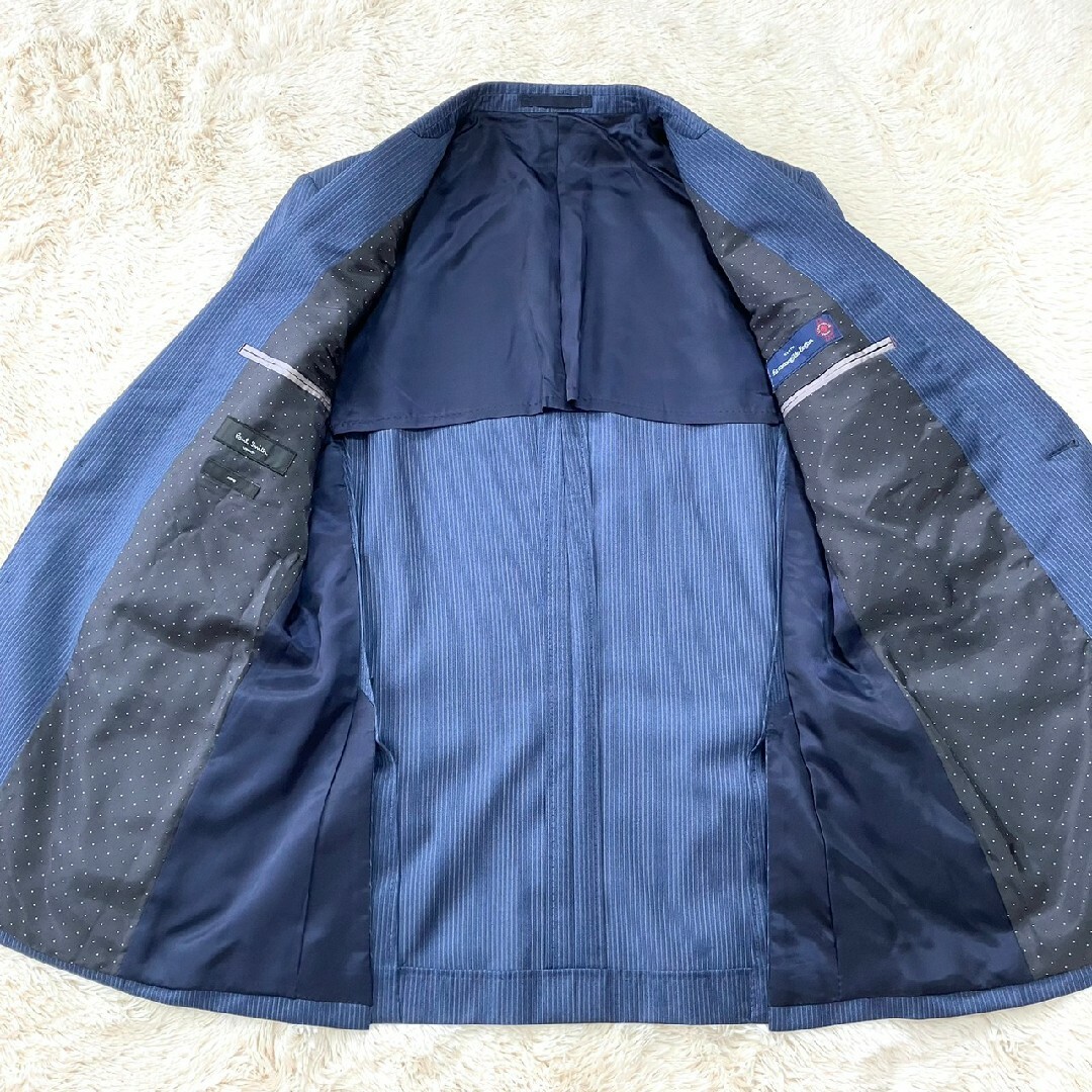 ★Paul Smith★ポールスミス シルク混 スーツセットアップ ネイビー M 3