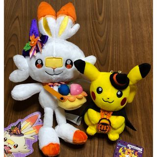 ポケモン　ぬいぐるみ　ヒトモシ　ランプラー　シャンデラ　ブラッキー　ハロウィン