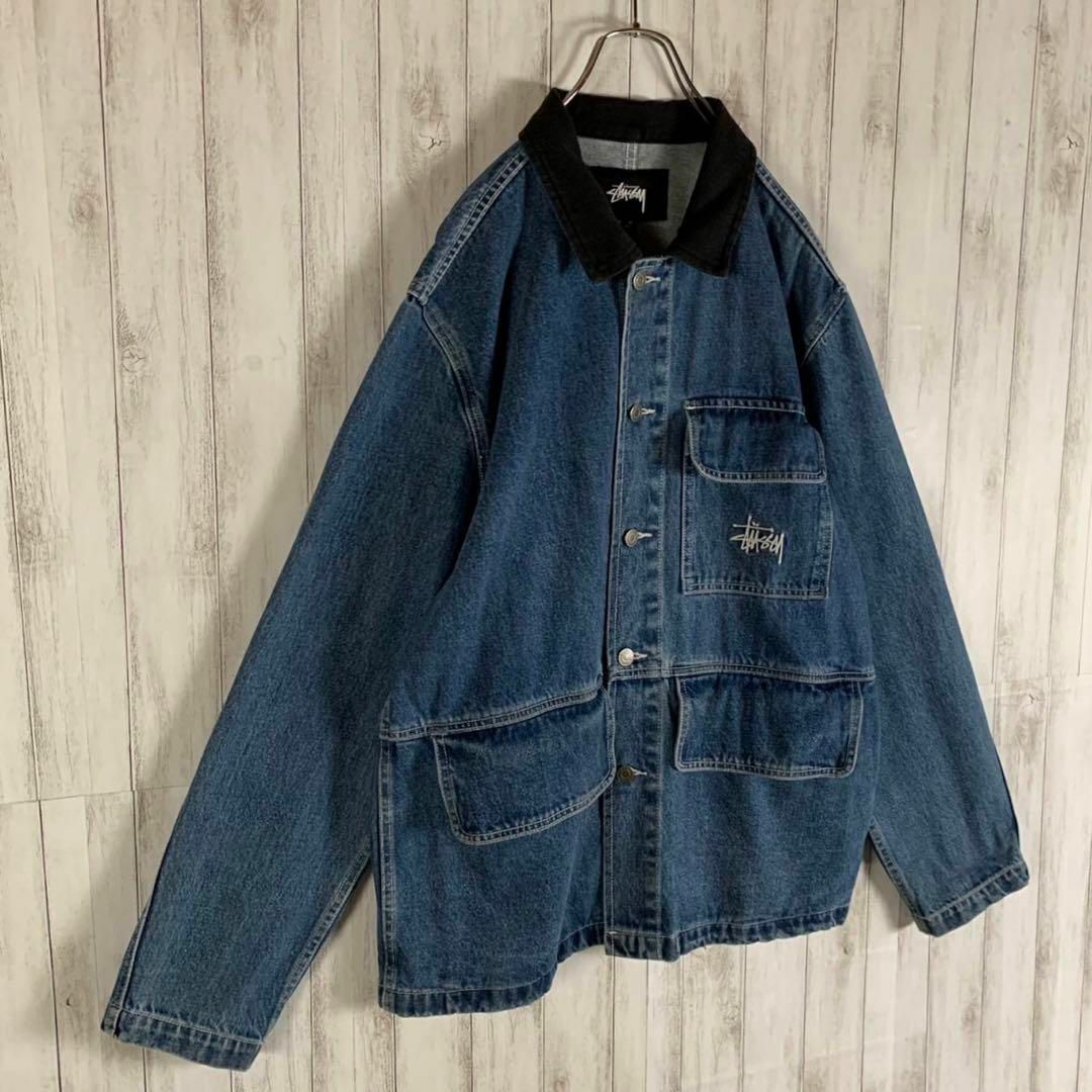 STUSSY ステューシー デニムジャケット ブルゾン カバーオール - 通販