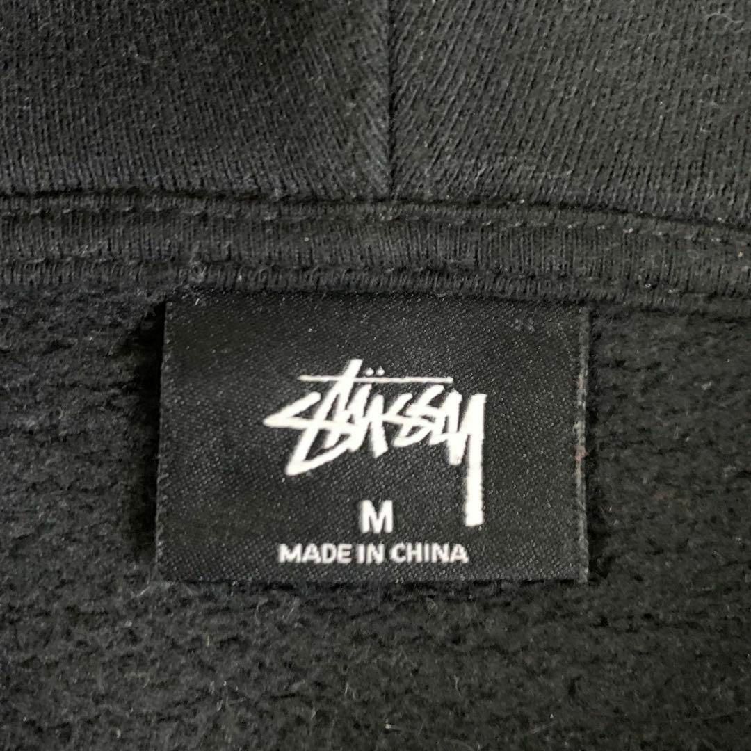 STUSSY - 【即完売モデル】ステューシー センター 刺繍ロゴ ブラック