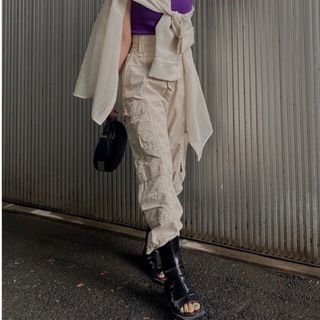 アメリヴィンテージ(Ameri VINTAGE)のMEDI MILITARY CARGO PANTS Sサイズ(ワークパンツ/カーゴパンツ)