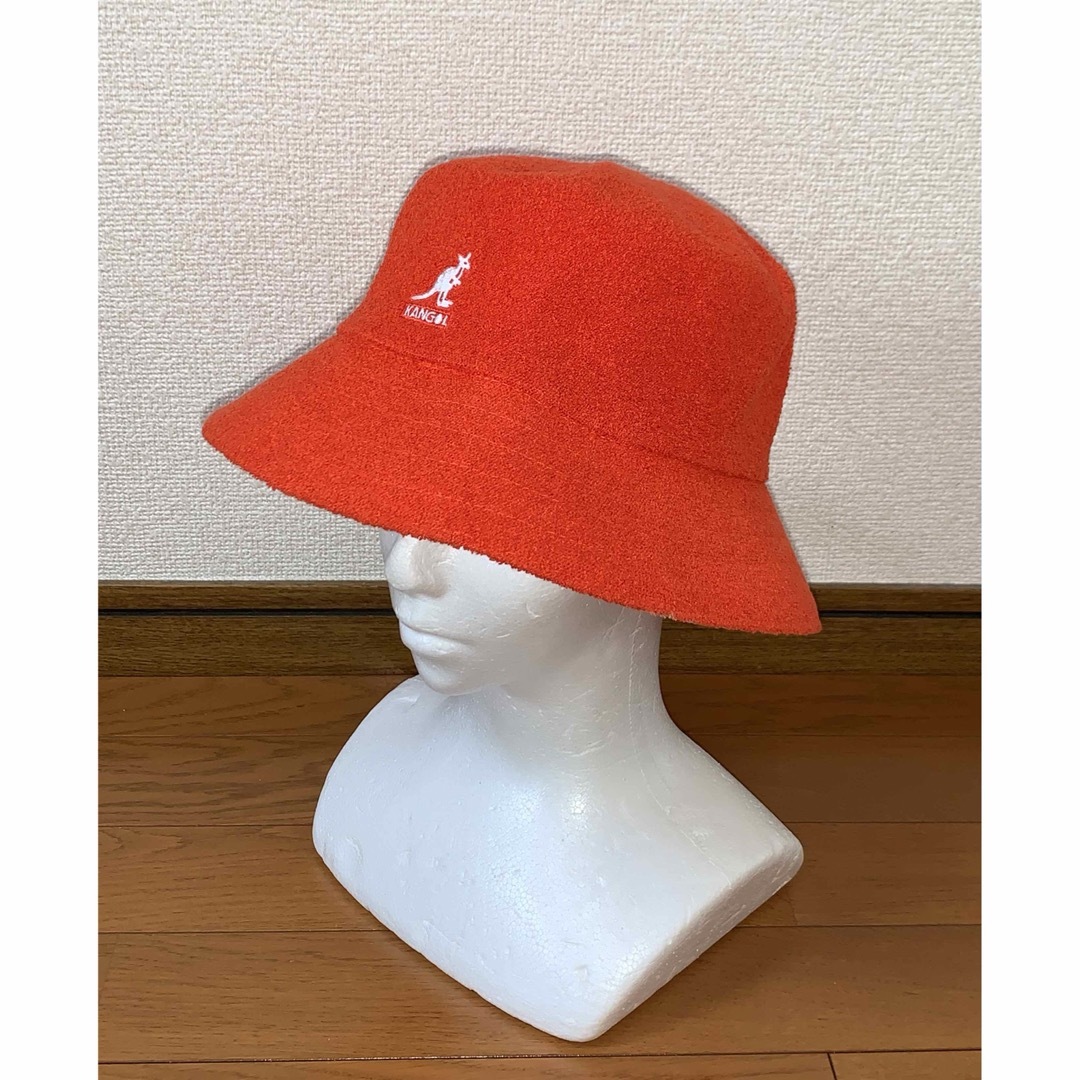 L 美品 KANGOL Bermuda Bucket バケットハット オレンジ - ハット