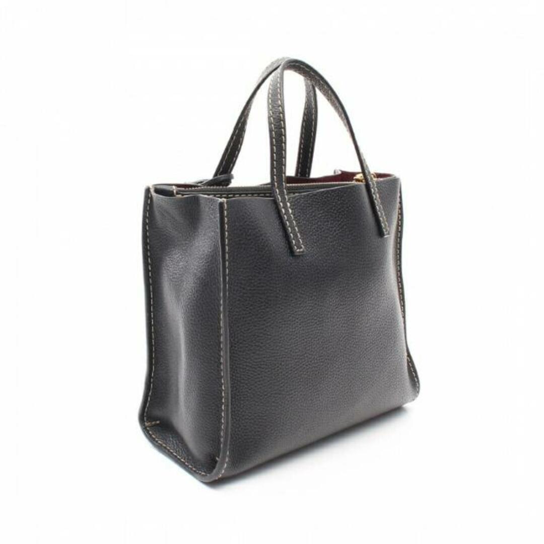 MARC JACOBS(マークジェイコブス)のThe Grind Mini Tote ザ グラインド ハンドバッグ レザー ブラック 2WAY レディースのバッグ(ハンドバッグ)の商品写真