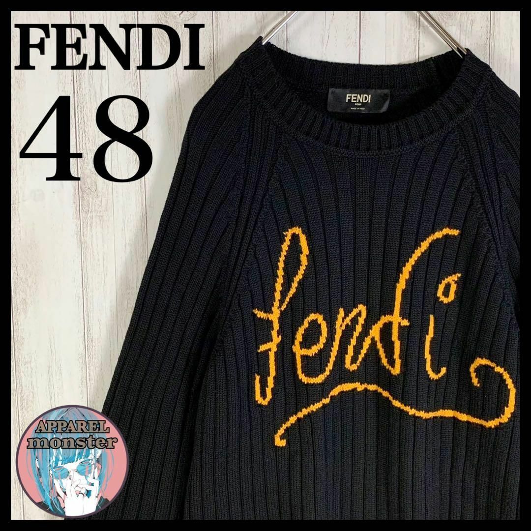 FENDI - 【超人気モデル】FENDI フェンディ ブラック センターロゴ