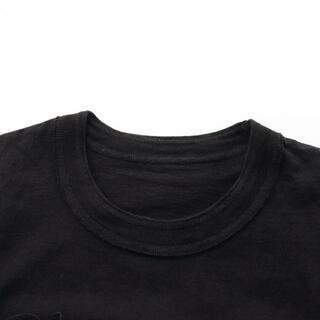 Sacai × MADSAKI Tシャツ フロントフロッキー ブラック