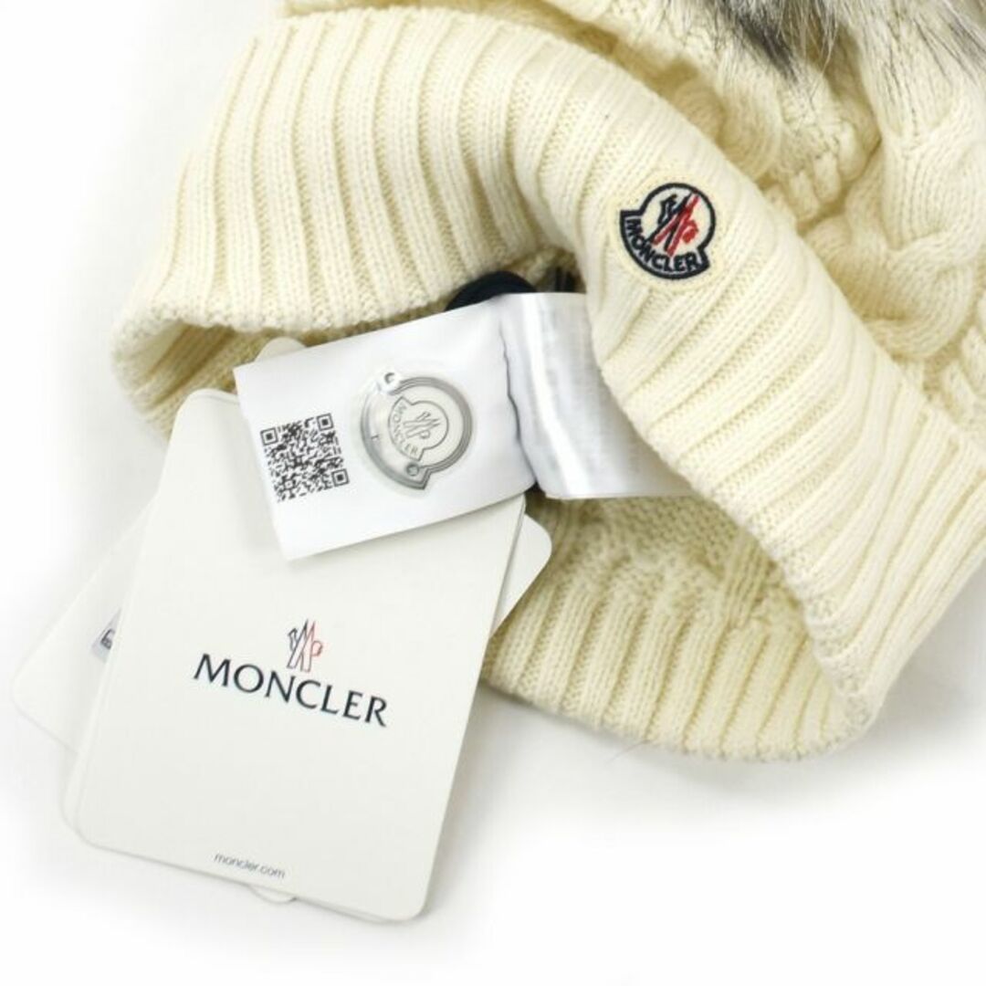 ✨専用✨ MONCLER ニット帽　キャップ　グレー　ファー　箱付き