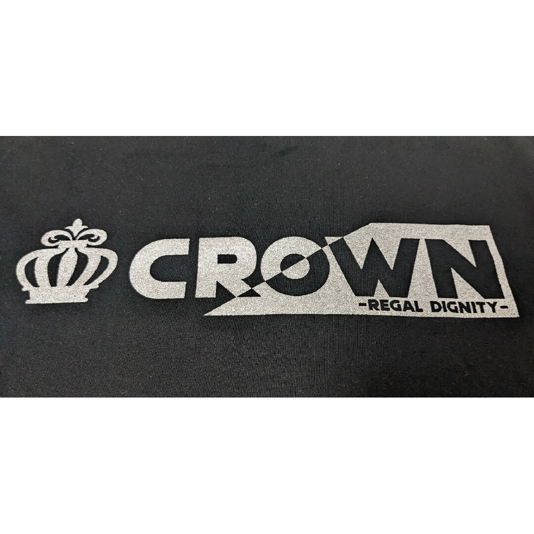 UnitedAthle(ユナイテッドアスレ)の【MADSPEED】趣味Tシャツ クラウン crown 王冠 長袖 ブラック メンズのトップス(Tシャツ/カットソー(七分/長袖))の商品写真