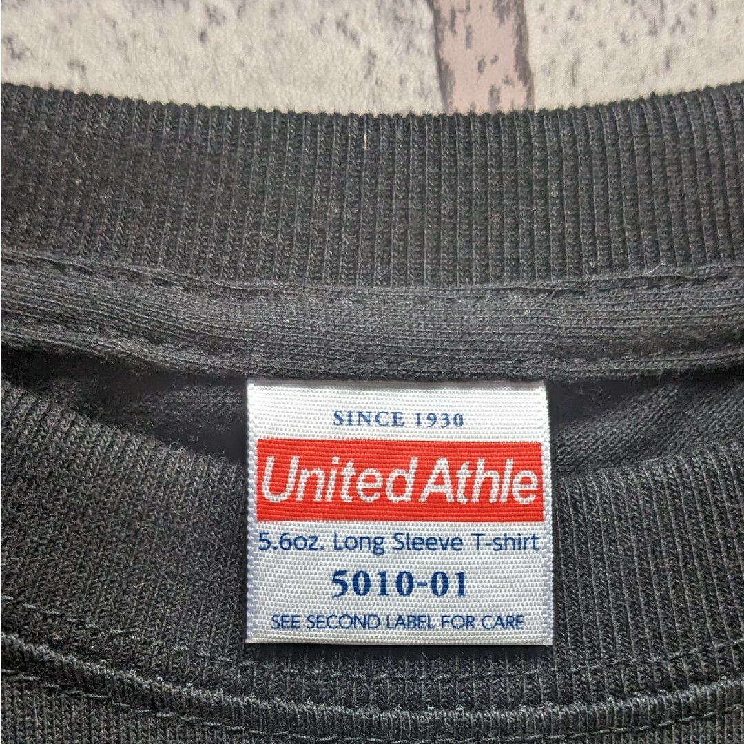 UnitedAthle(ユナイテッドアスレ)の【MADSPEED】趣味Tシャツ クラウン crown 王冠 長袖 ブラック メンズのトップス(Tシャツ/カットソー(七分/長袖))の商品写真