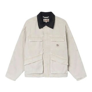 即完 stussy washed canvas shop jacket 最安値