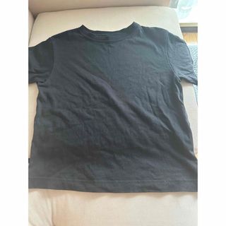ブラック　シンプル　半袖　Tシャツ(Tシャツ/カットソー)