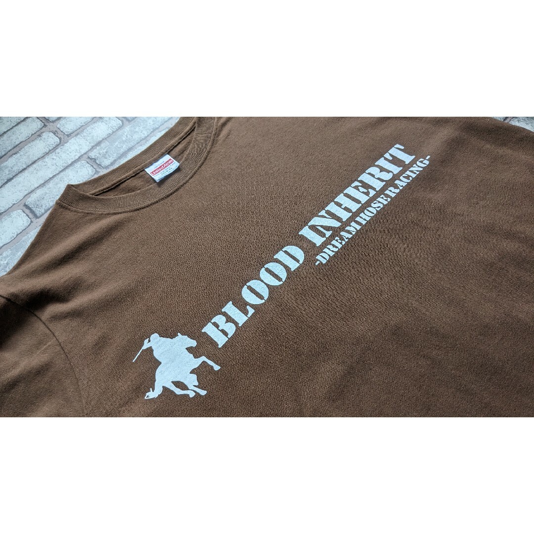 UnitedAthle(ユナイテッドアスレ)の在庫処分品※【MADSPEED】趣味Tシャツ 競馬 ブラウン イクイノックス メンズのトップス(Tシャツ/カットソー(七分/長袖))の商品写真