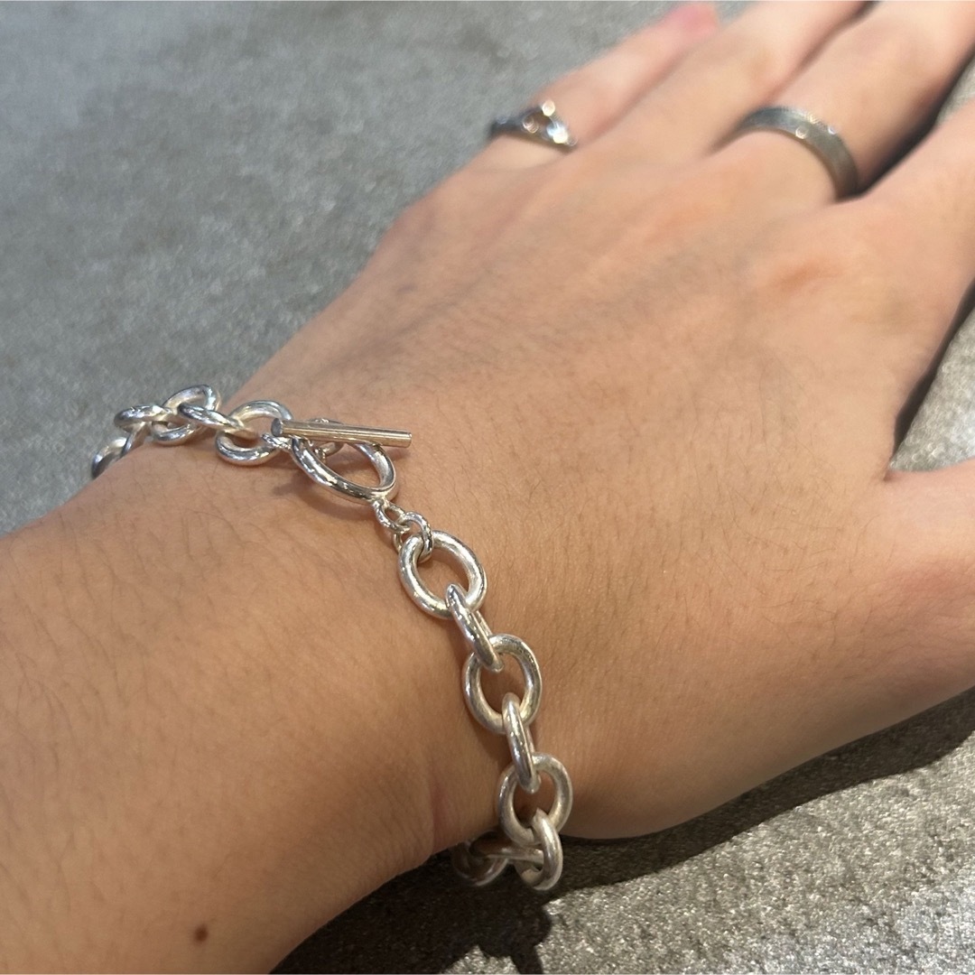 VINTAGE ヴィンテージ シルバー925アズキチェーンマンテルブレスレット