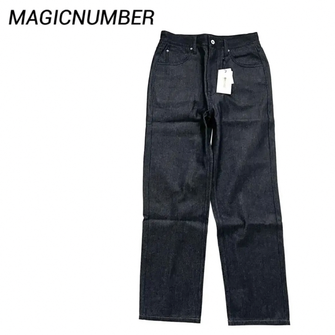 MAGIC NUMBER(マジックナンバー)の新品✨MAGICNUMBER デニム ストレート レディース インディゴ タグ付 レディースのパンツ(デニム/ジーンズ)の商品写真