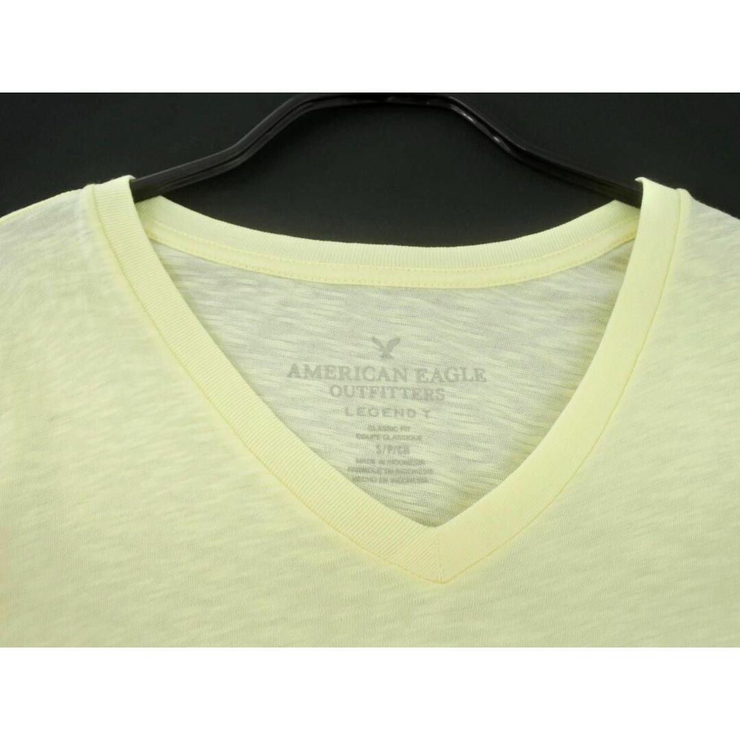 American Eagle(アメリカンイーグル)のアメリカンイーグル Vネック Tシャツ sizeS/黄 ■◆ メンズ メンズのトップス(Tシャツ/カットソー(半袖/袖なし))の商品写真