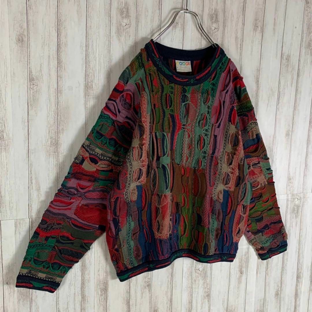 【幻の1点モノ】coogi クージー 立体 編込み 3Dニット 即完売モデル