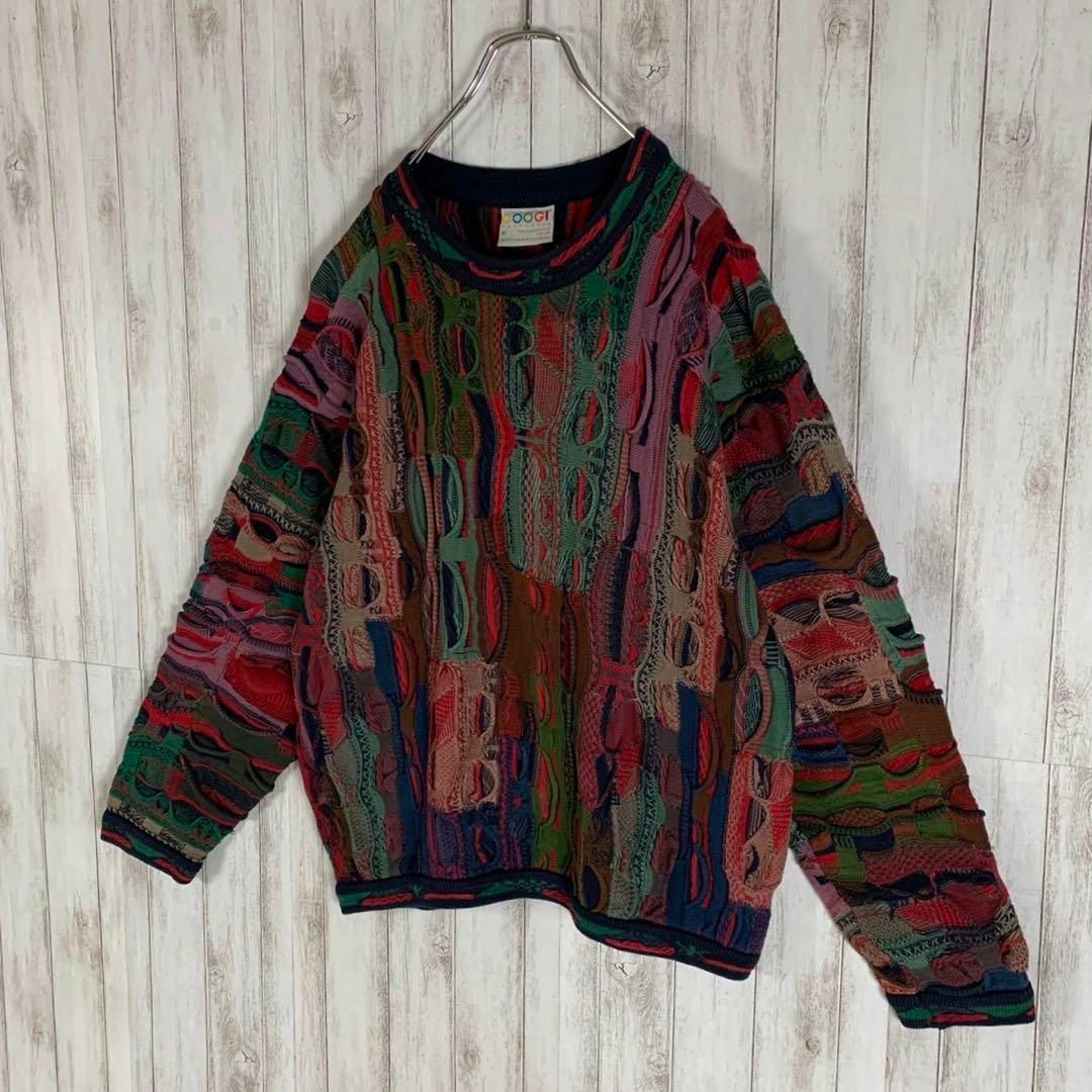 【幻の1点モノ】coogi クージー 立体 編込み 3Dニット 即完売モデル