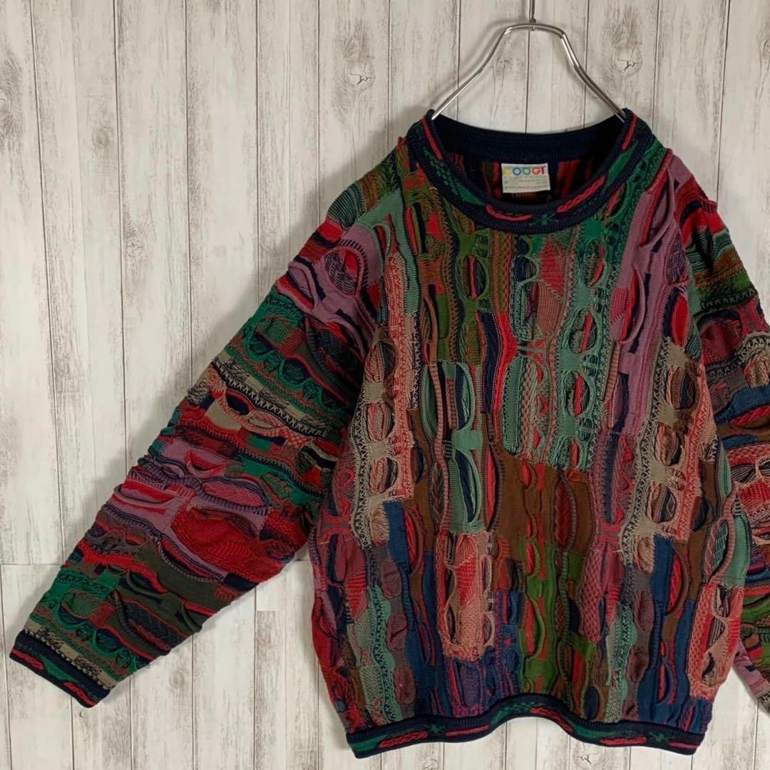 【幻の1点モノ】coogi クージー 立体 編込み 3Dニット 即完売モデル