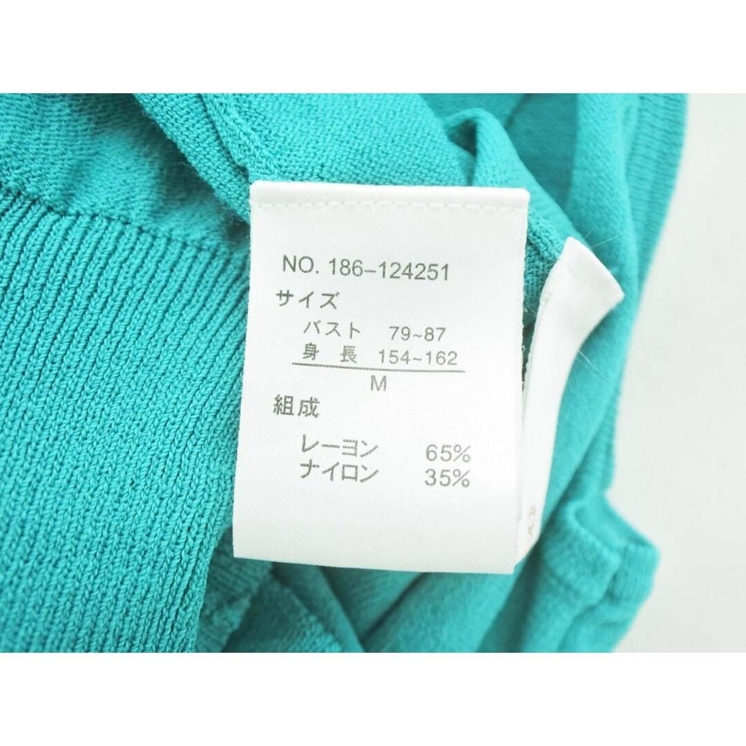 tocco(トッコ)のtocco closet トッコクローゼット フリル ノースリーブ ニット セーター sizeM/緑 ■◆ レディース レディースのトップス(ニット/セーター)の商品写真