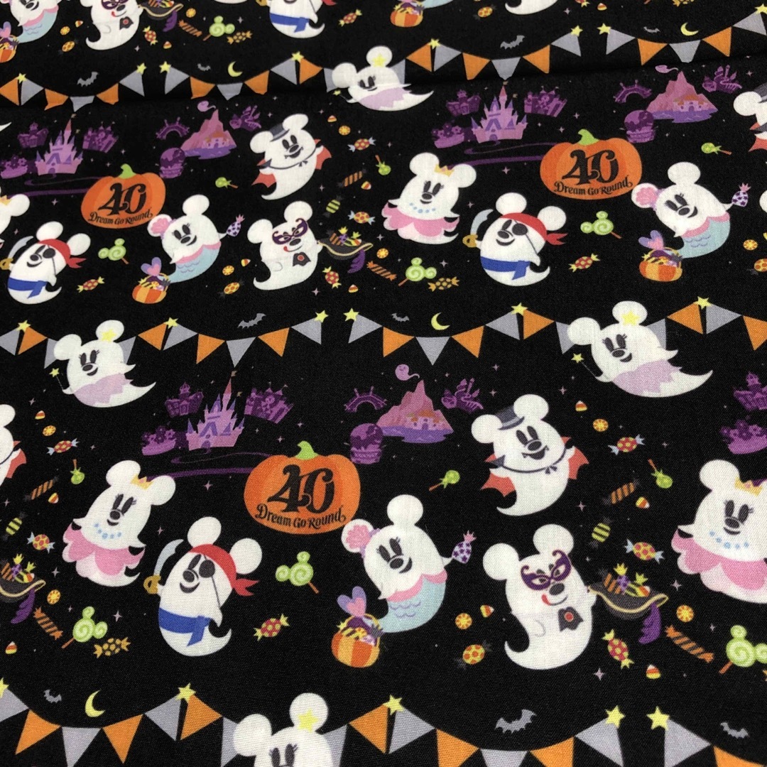 NEW!ディズニー　生地　ハロウィン　おばけ　40周年　ハンドメイド | フリマアプリ ラクマ