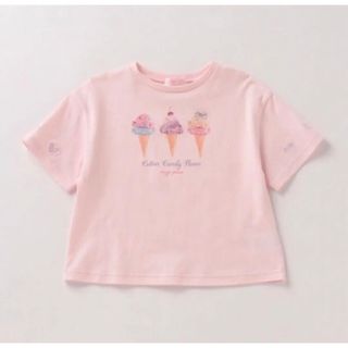 メゾピアノ(mezzo piano)のメゾピアノ新品タグ付きアイス転写プリント半袖Tシャツ130(Tシャツ/カットソー)