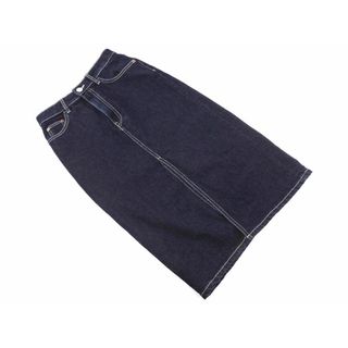 ザラ(ZARA)のZARA ザラ スリット タイト デニムスカート sizeXS/紺 ■■ レディース(ロングスカート)