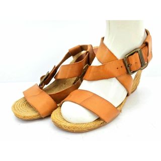 ガイモ(gaimo)のGAIMO ガイモ Espadrille レザー ウェッジソール サンダル size(23.5cmくらい）/ベージュ ■◆ レディース(サンダル)