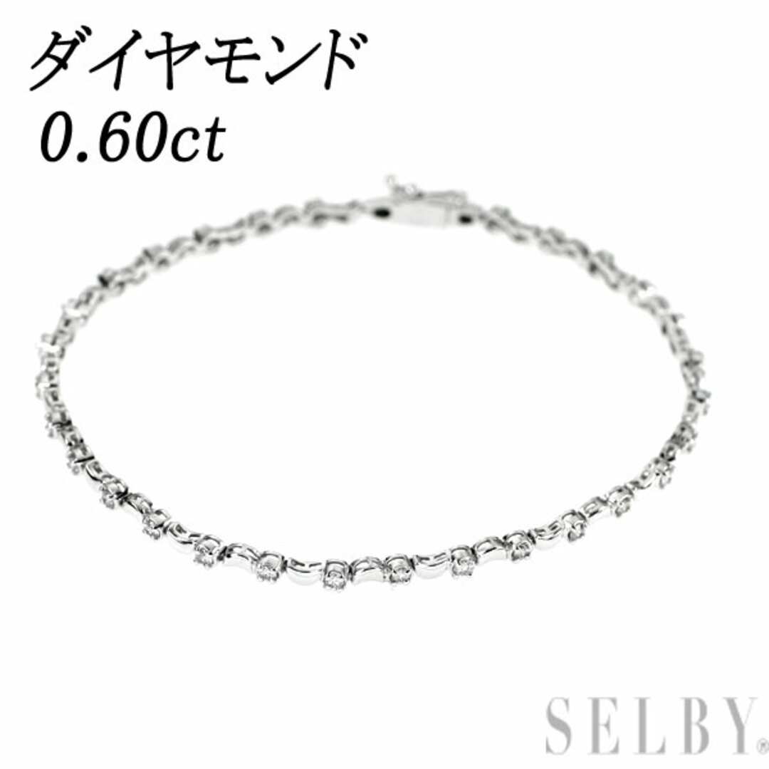 K18WG ダイヤモンド ブレスレット 5.00CT