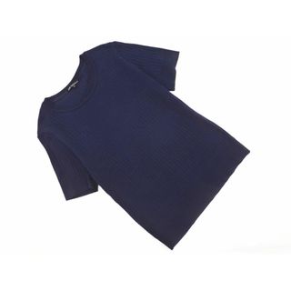 ニジュウサンク(23区)の23区 半袖 カットソー ニットソー Tシャツ size38/紺 ■◆ レディース(Tシャツ(半袖/袖なし))