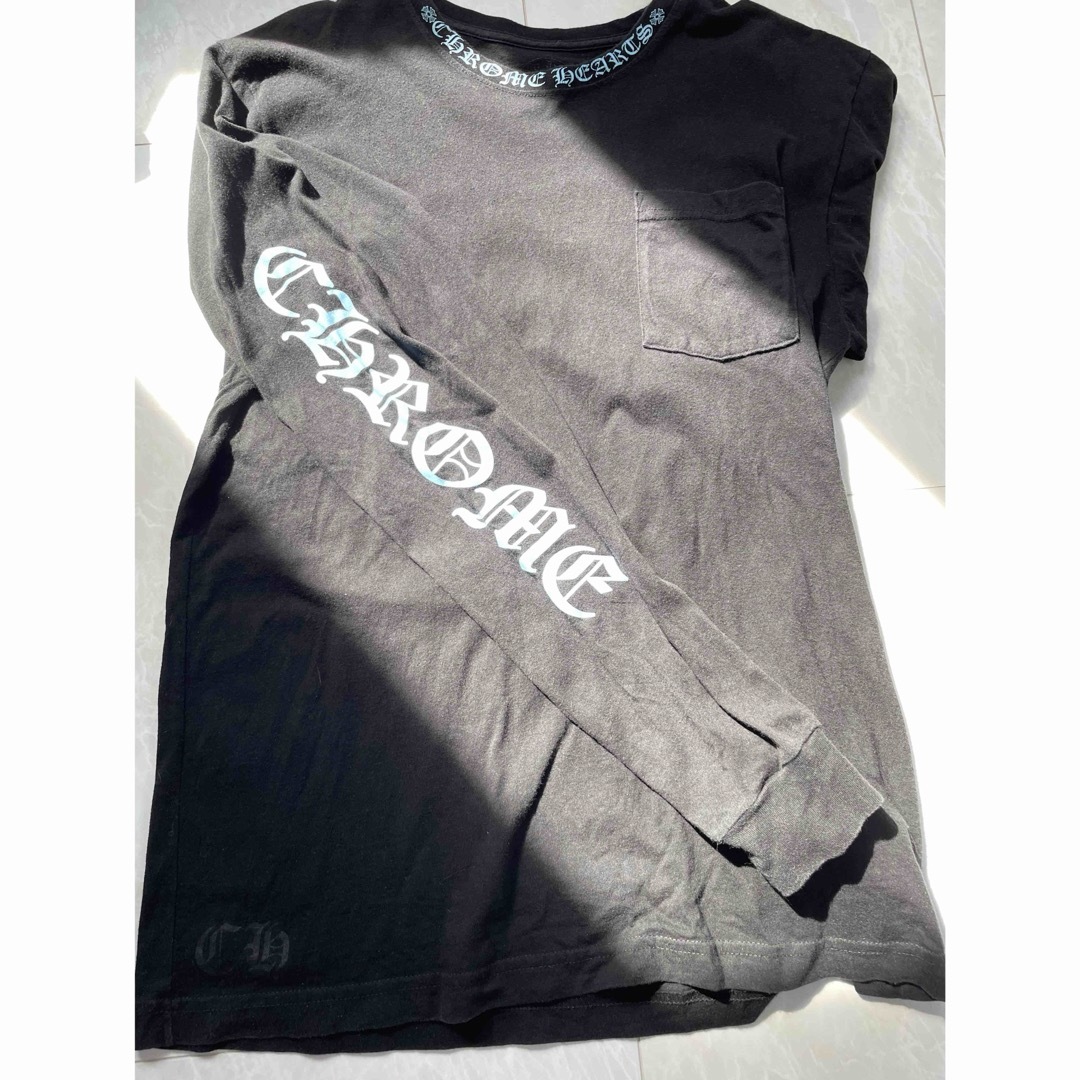 Chrome Hearts - クロムハーツ ロンT ロングTシャツ 黒 水色の通販 by