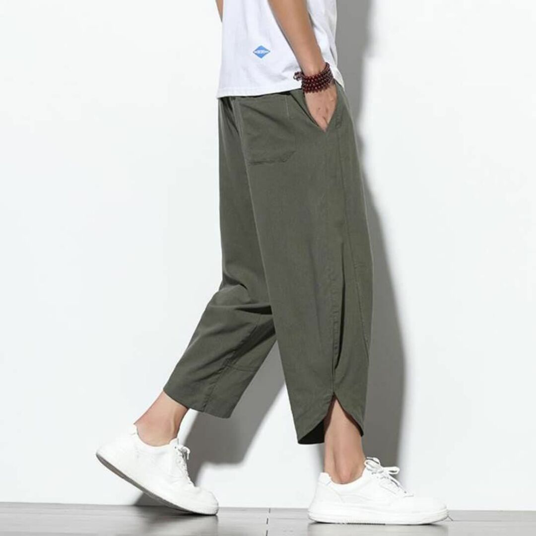 [GUTHONG] ズボン メンズ 夏服 サルエルパンツ ワイドパンツ 大きいサ
