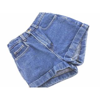 アメリカンアパレル(American Apparel)のAmerican Apparel アメリカンアパレル USED加工 ロールアップ ショート デニムパンツ size25/青 ■◆ レディース(デニム/ジーンズ)