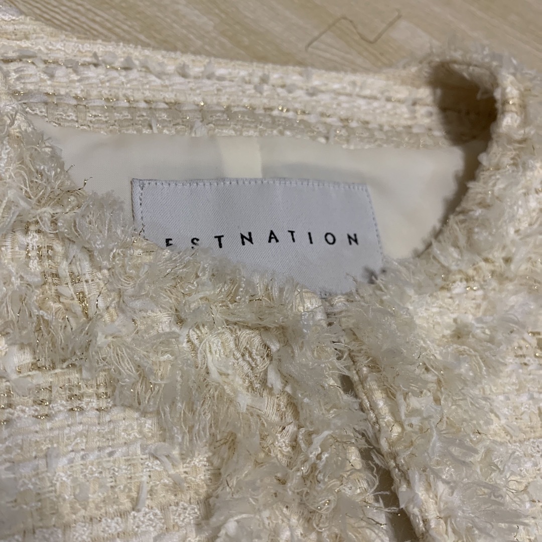 ESTNATION - エストネーション ツイードジャケット 36の通販 by