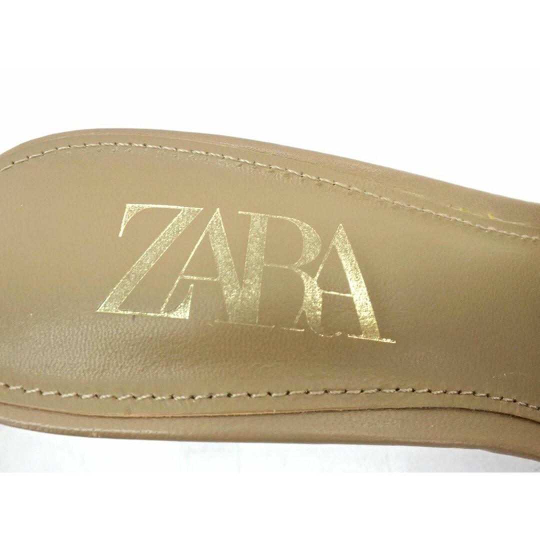 ZARA(ザラ)のZARA ザラ ミュール サンダル size37（23.5cmくらい）/ベージュ ■◆ レディース レディースの靴/シューズ(サンダル)の商品写真