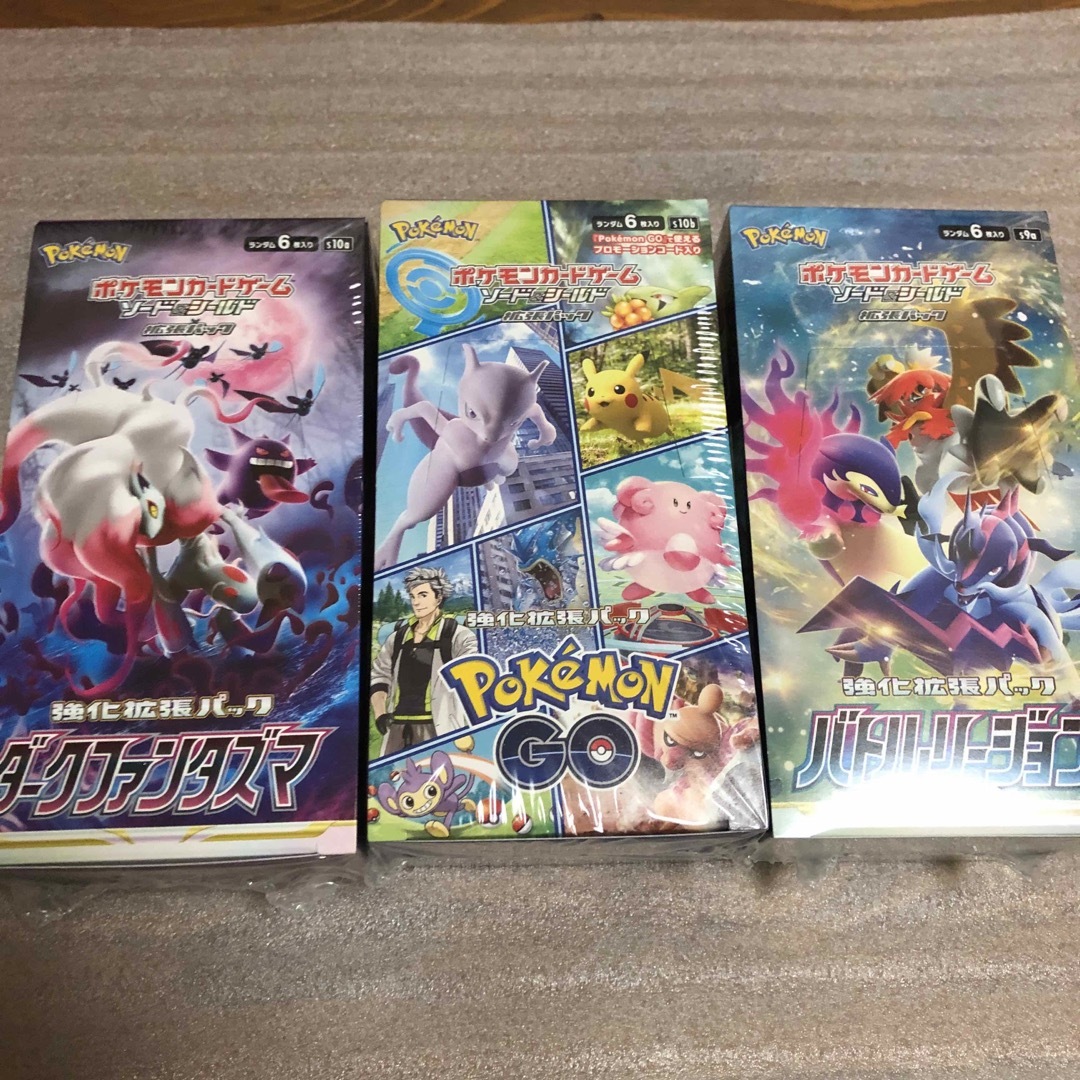 ダークファンタズマ 3BOX　ポケモンGO 3BOX シュリンク付き