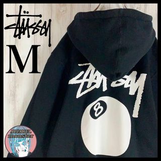 STUSSY   新品stussy スウェットパーカー サイズS ブラック