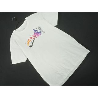 グラニフ(Design Tshirts Store graniph)のgraniph グラニフ プリント Tシャツ sizeM/白 ■◆ メンズ(Tシャツ/カットソー(半袖/袖なし))