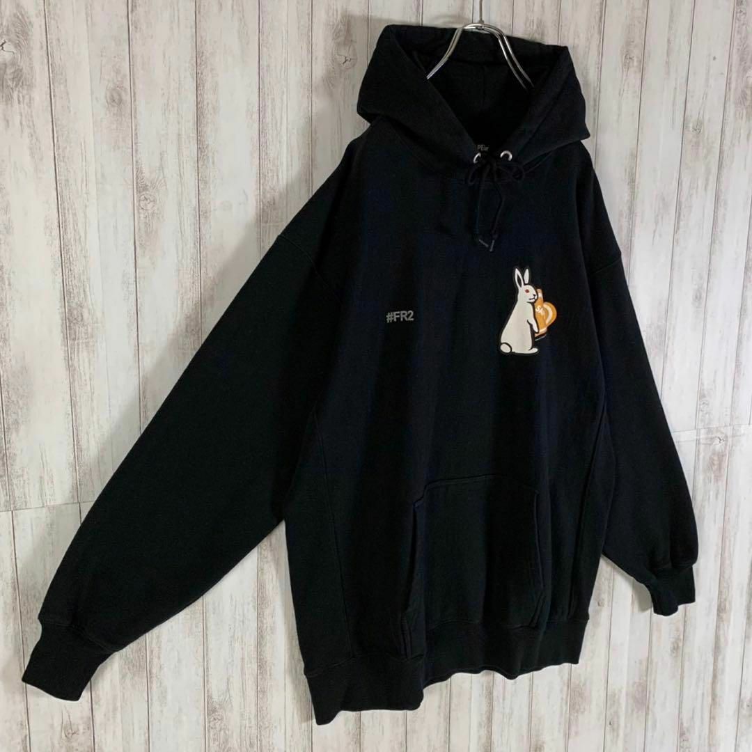 FR2 × SAPEur HOODIE パーカーXXL ブラック