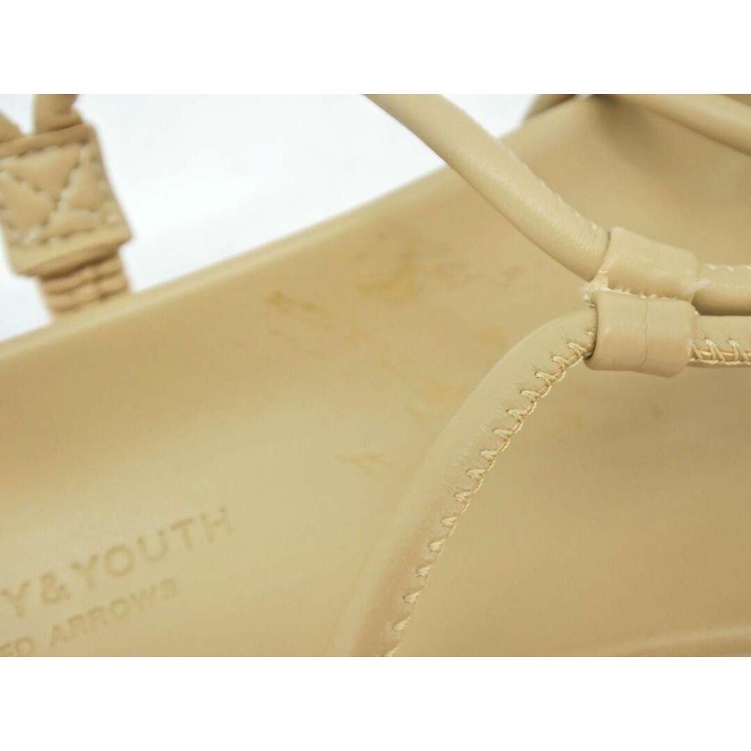 UNITED ARROWS(ユナイテッドアローズ)のBEAUTY & YOUTH ビューティ&ユース ユナイテッドアローズ 厚底 サンダル size(23.5cmくらい）/ベージュ ■◆ レディース レディースの靴/シューズ(サンダル)の商品写真