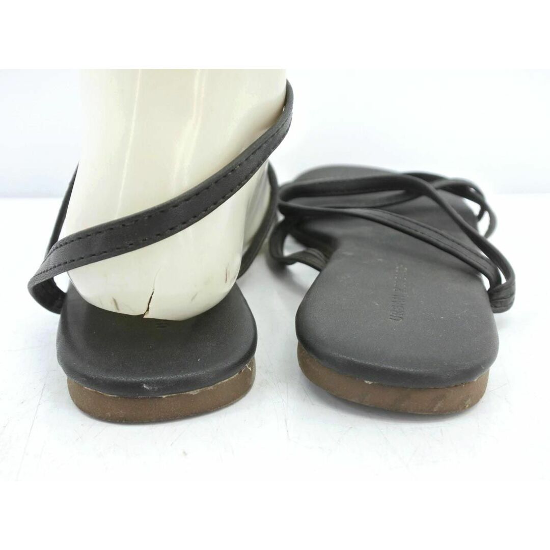 URBAN RESEARCH(アーバンリサーチ)のURBAN RESEARCH アーバンリサーチ フラット サンダル size37（23.5cmくらい）/黒 ■◆ レディース レディースの靴/シューズ(サンダル)の商品写真