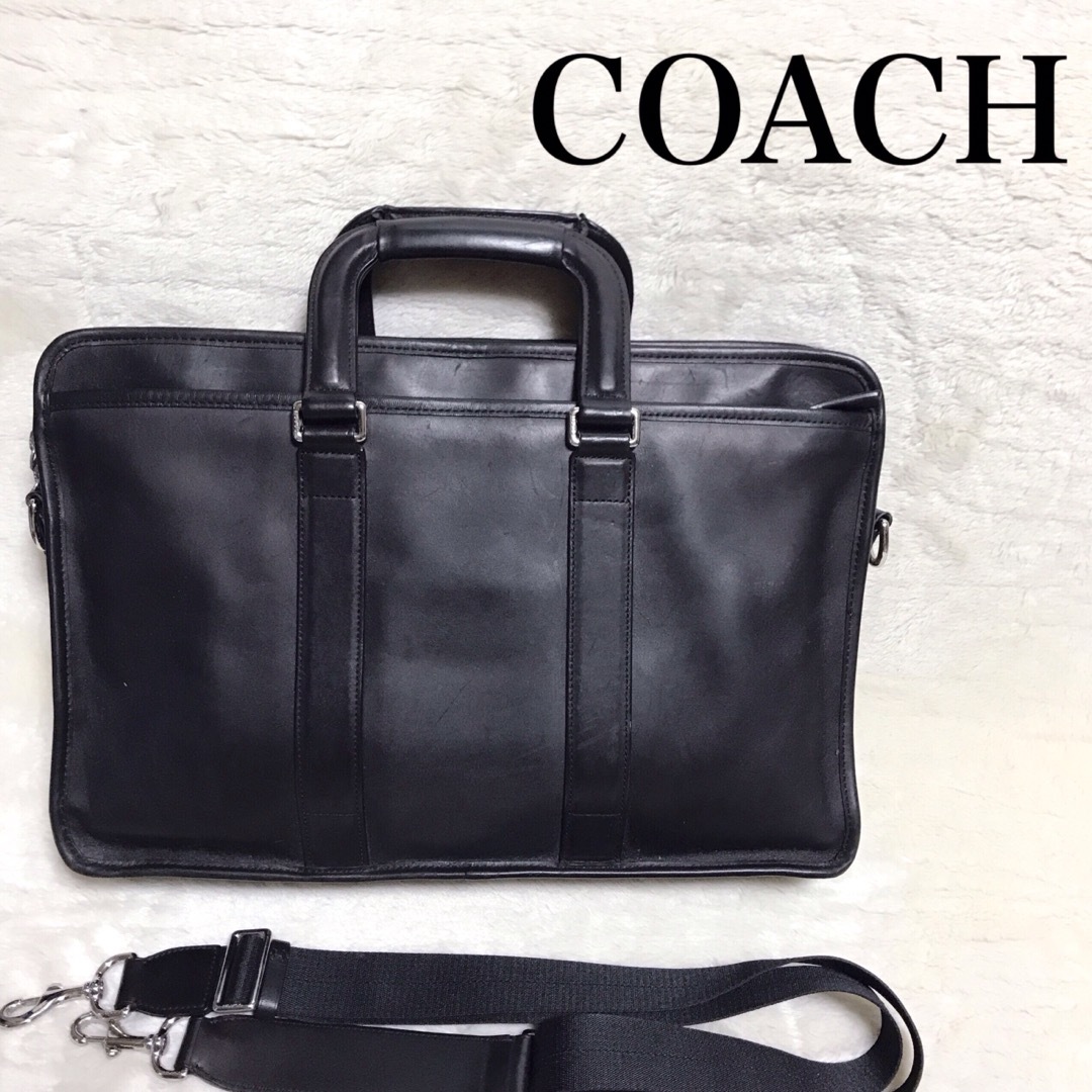 COACH エンバシー 2way ビジネスバッグ ブリーフケース ショルダー 黒みららショップショルダーバッグ