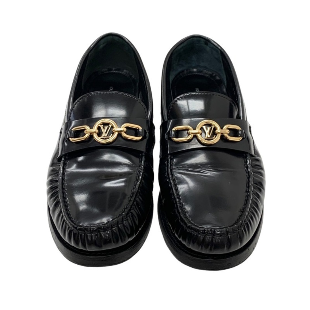 LOUIS VUITTON(ルイヴィトン)のルイヴィトン ローファー チェスライン レザー ブラック レディースの靴/シューズ(ローファー/革靴)の商品写真