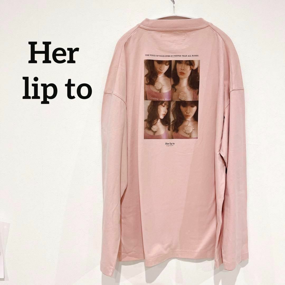 Her lip to(ハーリップトゥ)のHer lip to  ロングTシャツ ロンT レディースのトップス(Tシャツ(長袖/七分))の商品写真