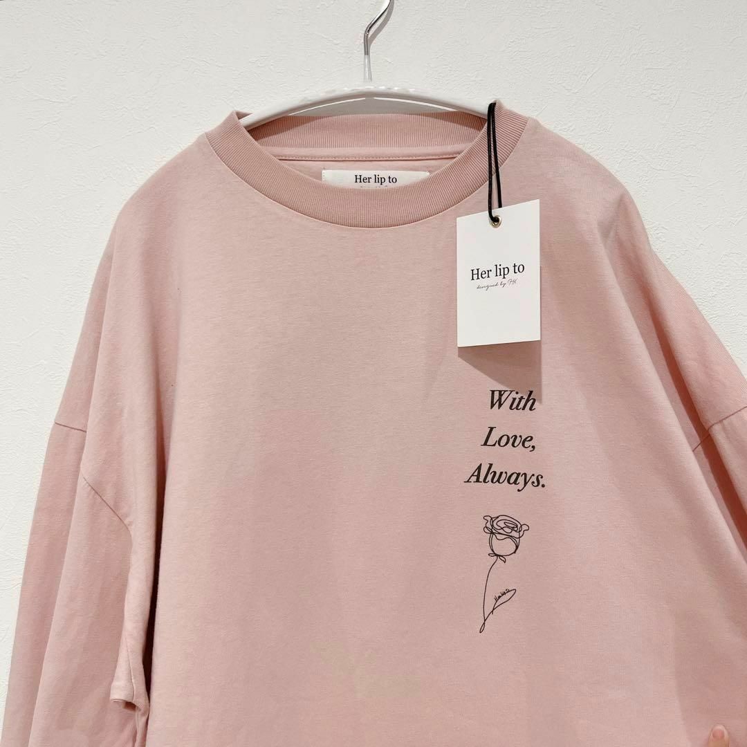 Her lip to(ハーリップトゥ)のHer lip to  ロングTシャツ ロンT レディースのトップス(Tシャツ(長袖/七分))の商品写真