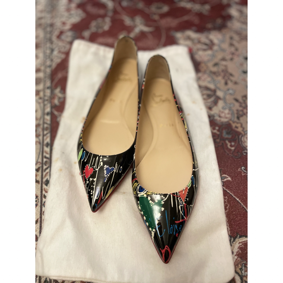 お取扱店 直営店購入C.ルブタンChristian Louboutinパテント柄パンプス ...