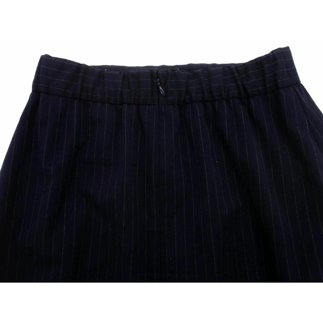 kumikyoku（組曲）(クミキョク)のKUMIKYOKU 組曲 ストライプ タイト スカート size2/濃紺 ■■ レディース レディースのスカート(ミニスカート)の商品写真