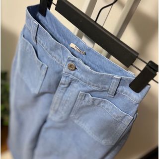 miumiu - miu miu ミュウミュウ デニム パンツ 後ろポケットロゴ入り